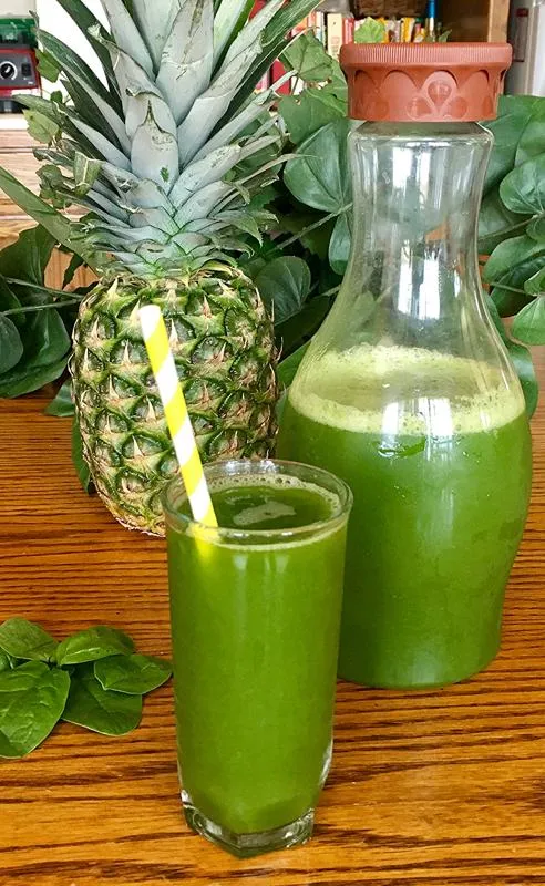 Agua Fresca de Pina y Espinacas (espinafre abacaxi Agua Fresca)