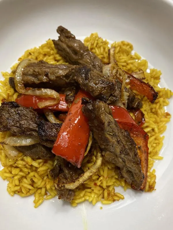 Bife de Fritadeira de Ar para Fajitas