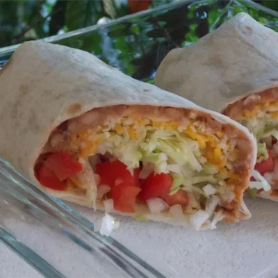 Burrito de feijão grande do Rick