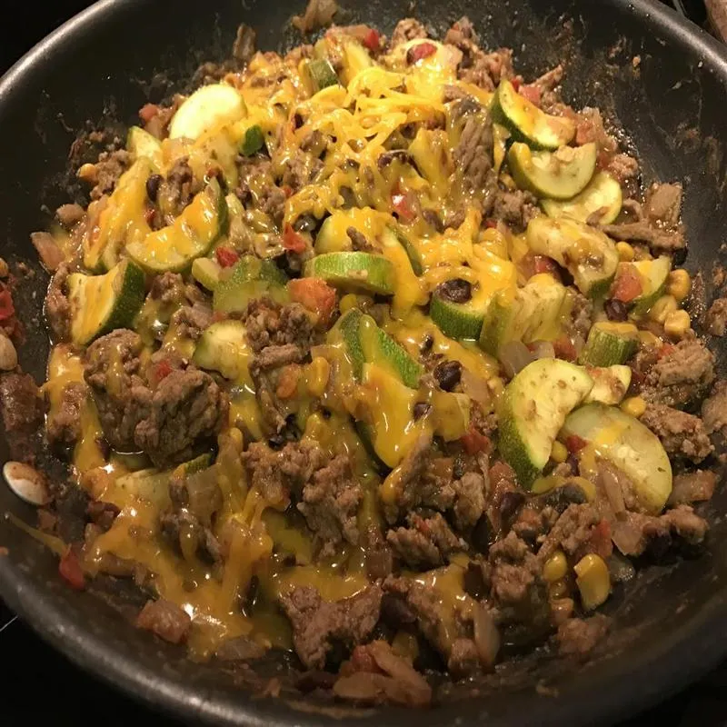 Caçarola de Frigideira de Abobrinha Mexicana