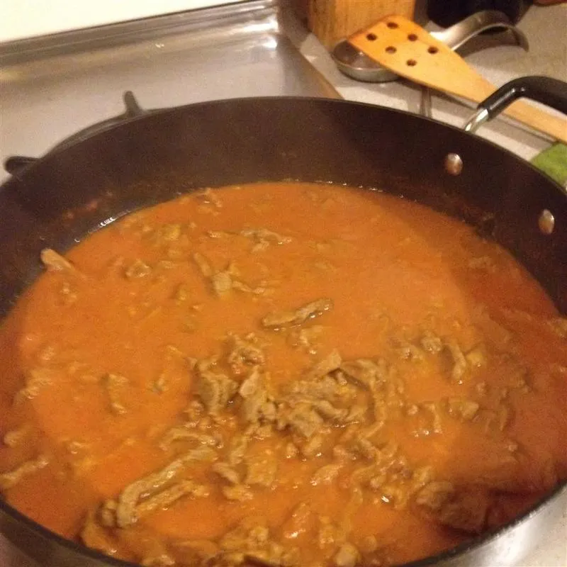 Carne com Chile Rojo