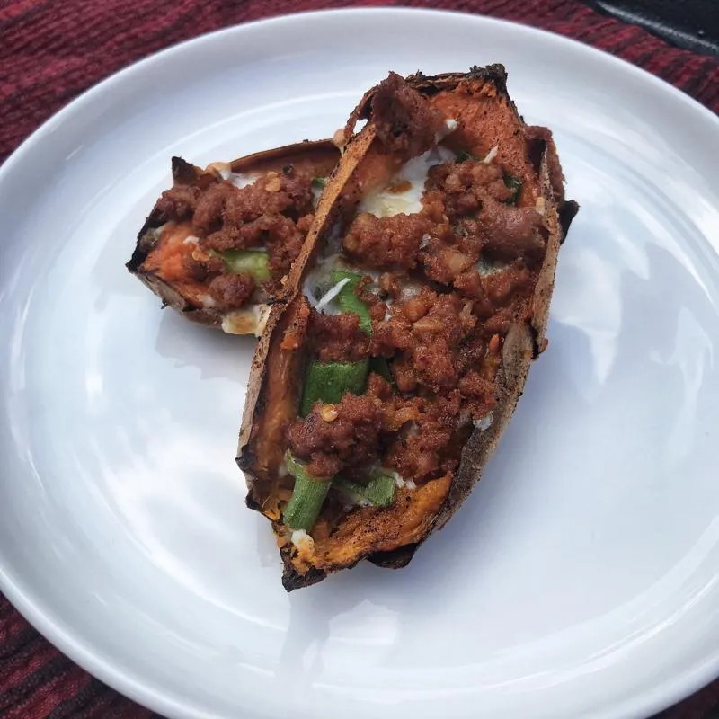 Cascas De Batata Doce Assadas