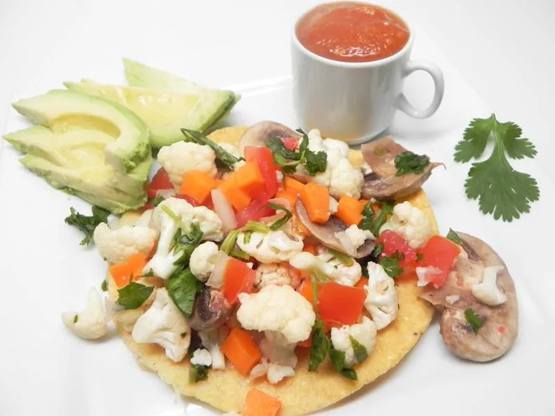 Ceviche de vegetais crus