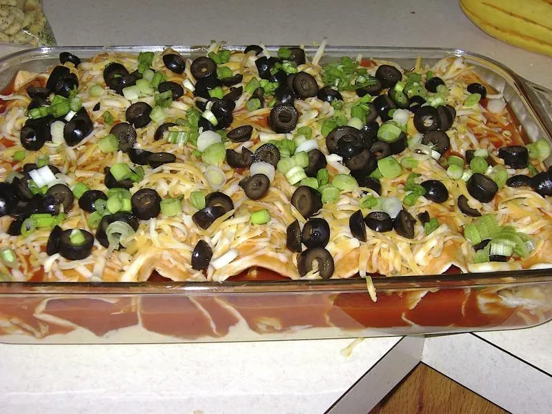 Enchiladas de Frango Moído