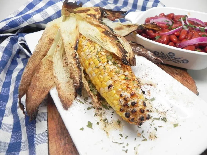 Espiga de milho torrado mexicano
