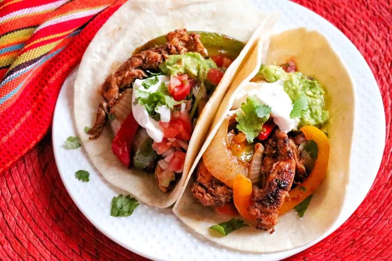 Fajitas de Frango Caseiras