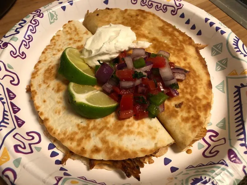 Frango mexicano desfiado em panela lenta
