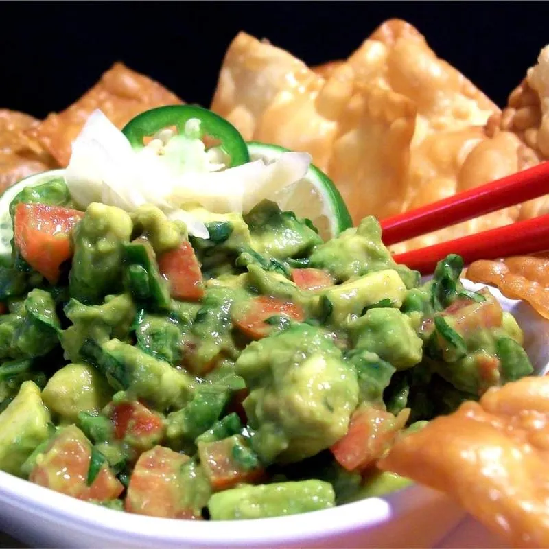 Guacamole de fusão japonesa
