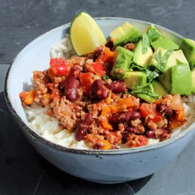 Peru Mexicano e Tigela de Arroz