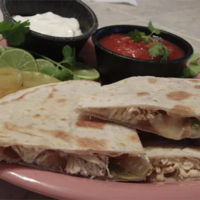 Quesadillas no churrasco