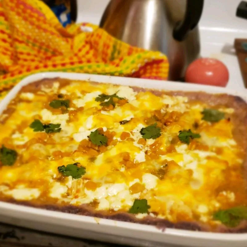 Torta de Frango com Tamale Tex-Mex