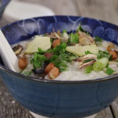 Congee de Peru de Ação de Graças