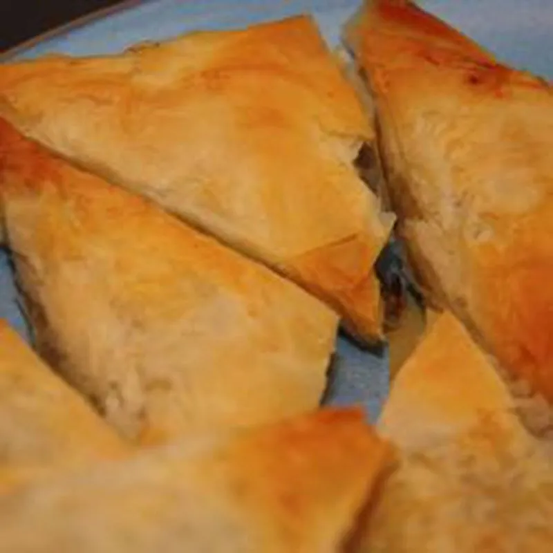 Samosas de carne fáceis