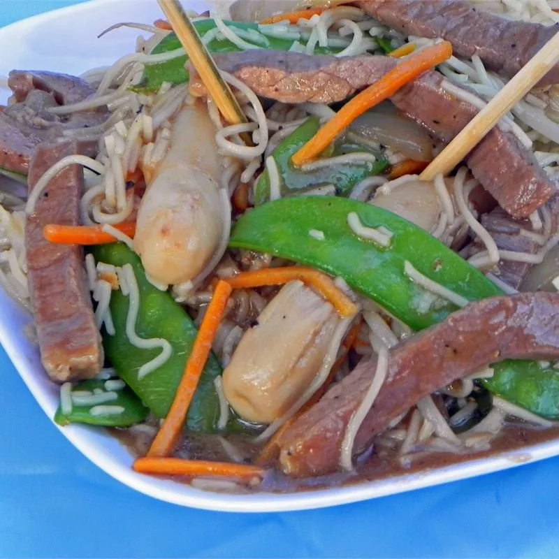 Filé de Carne Picante em Molho de Ostras