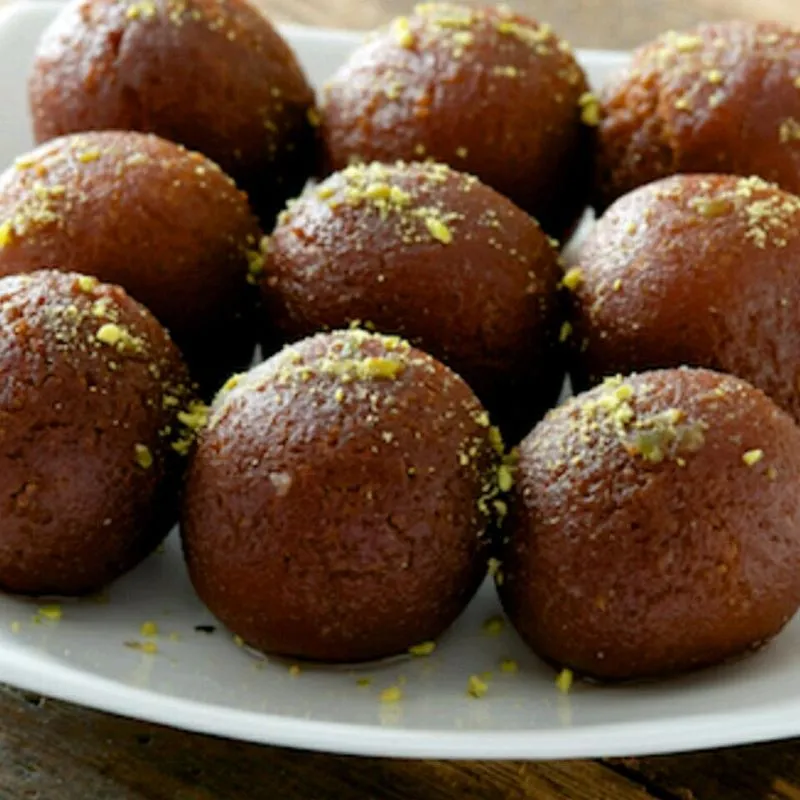 Gulab Jamun ou Kala Jam (bolas de waffle)