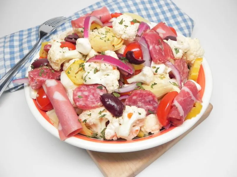 Salada picante de antipasto de couve-flor