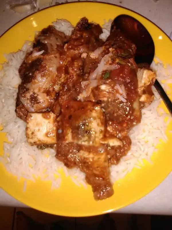 Tofu e Cogumelo Portobello Parmigiana