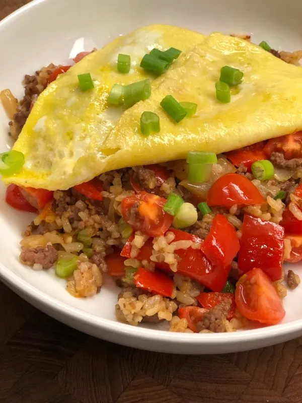 Arroz Frito com Carne Tailandesa