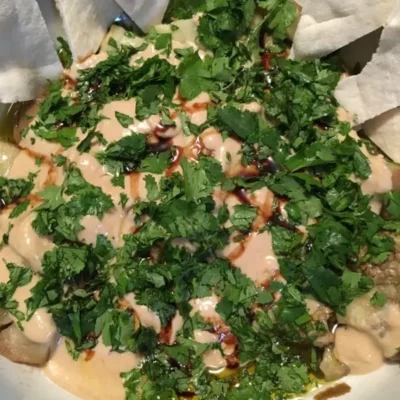 Berinjela Vegana com Tahini