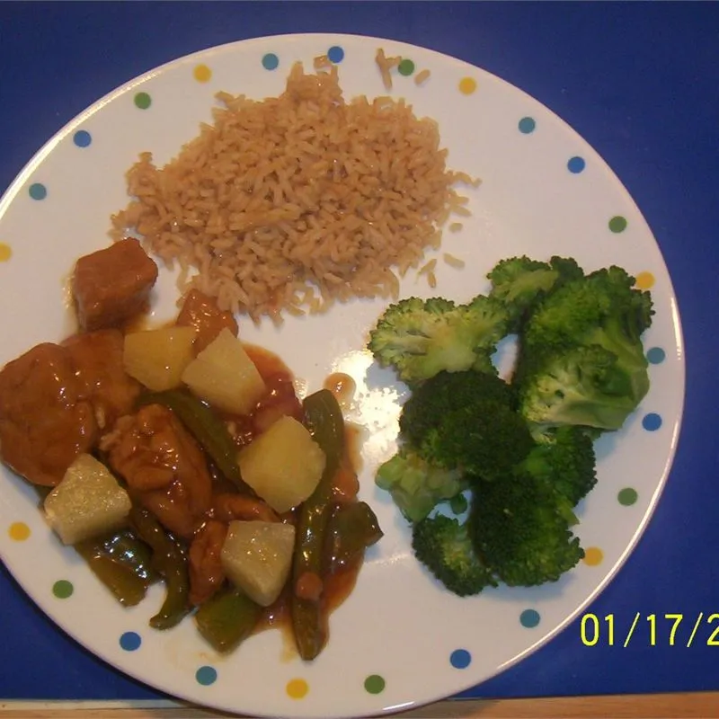 Seitan doce e azedo
