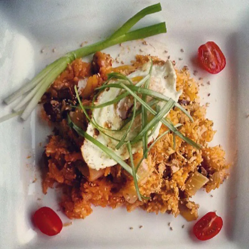 Arroz Frito Kimchi Vegan Coreano