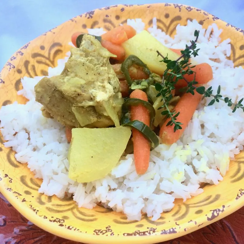 Instant Pot & Caril de frango jamaicano