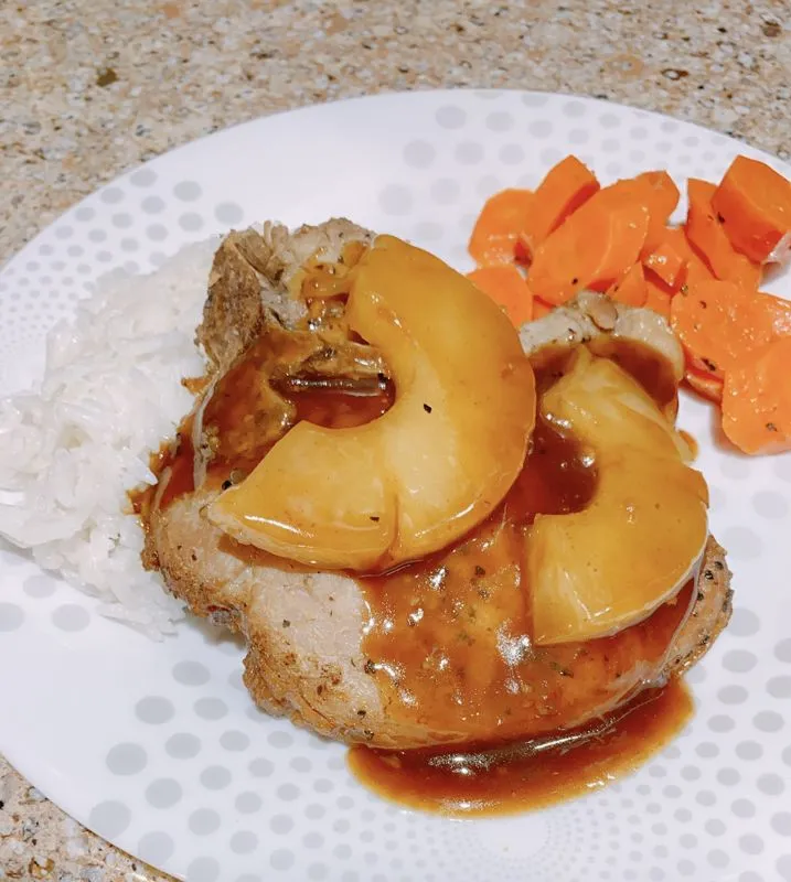 Instant Pot & Costeletas de Porco Teriyaki-Abacaxi