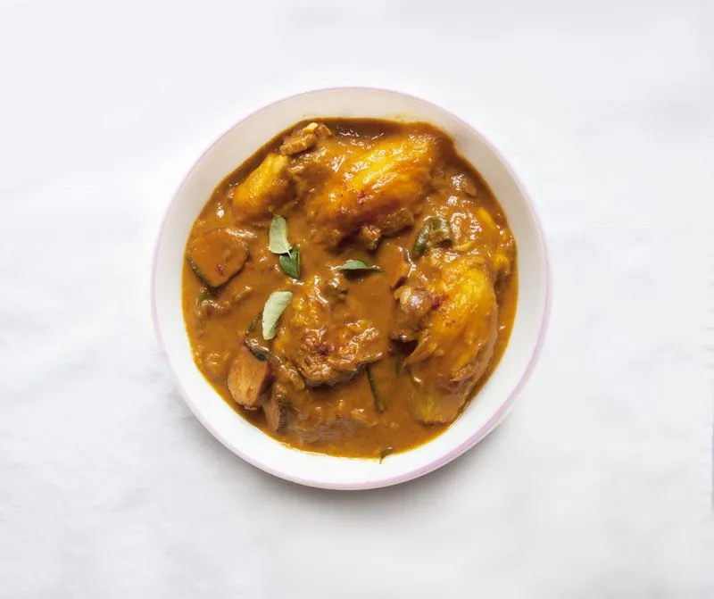 Receita de curry de manga das Maldivas