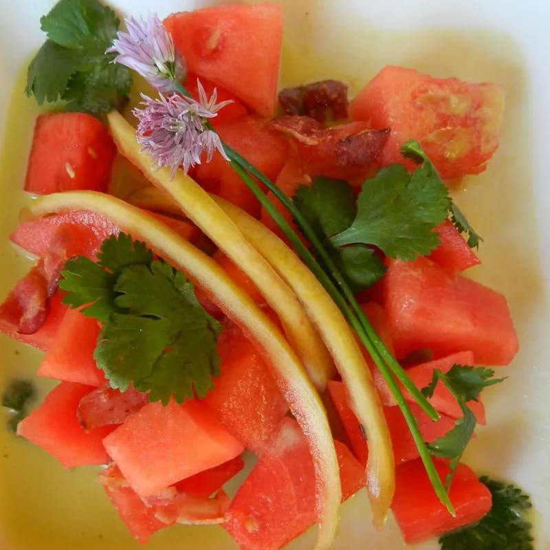 Salada de melancia malaia