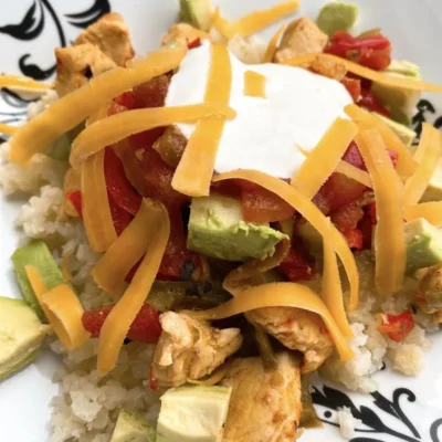 Tigela de Fajita de Frango
