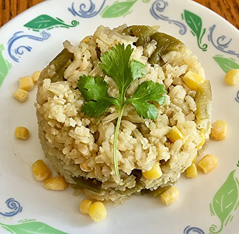 Arroz Integral Verde com Milho