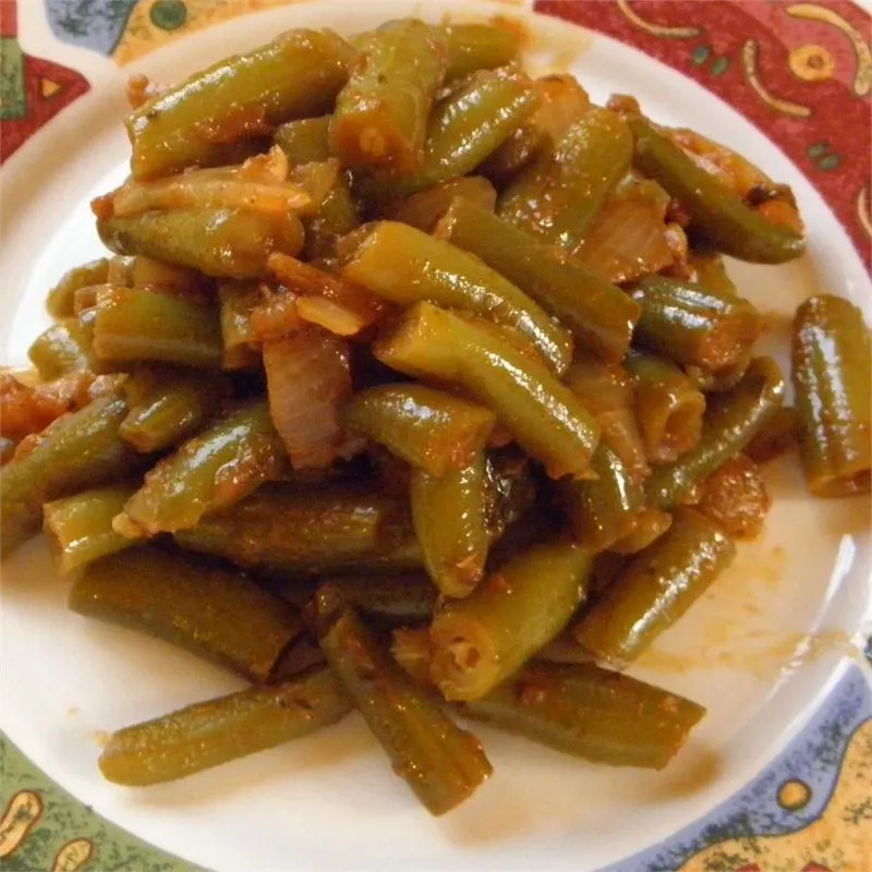 Feijão Verde em Molho de Tomate Temperado