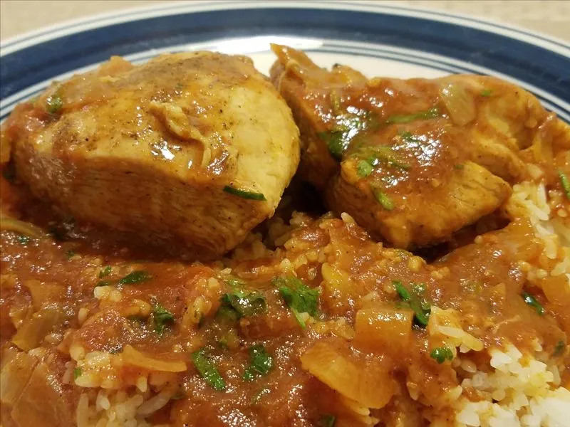 Frango Africano em Molho Vermelho Picante