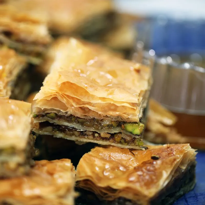 Pistache-Walnut Baklava