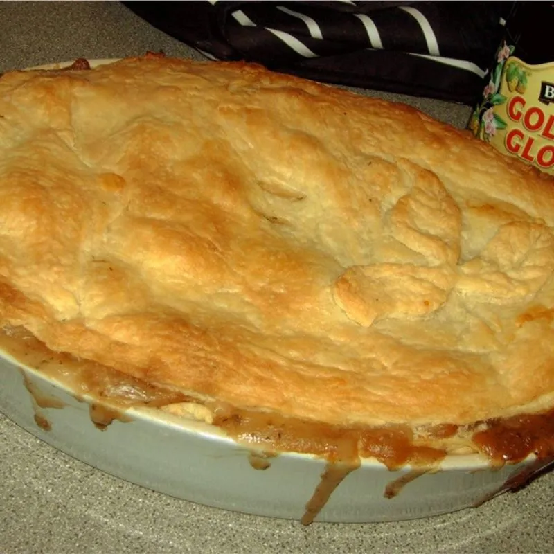 Torta de Bife e Cerveja
