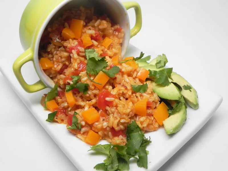Arroz espanhol vegetariano