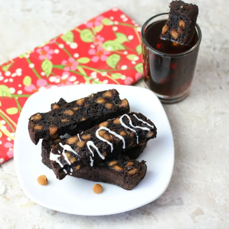 Biscoitos de Banana com Manteiga de Amendoim De Chocolate