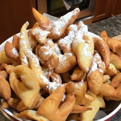 Bugnes Moelleuses (rosquinhas francesas)