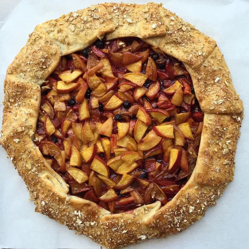 Galette de pêssego fresco