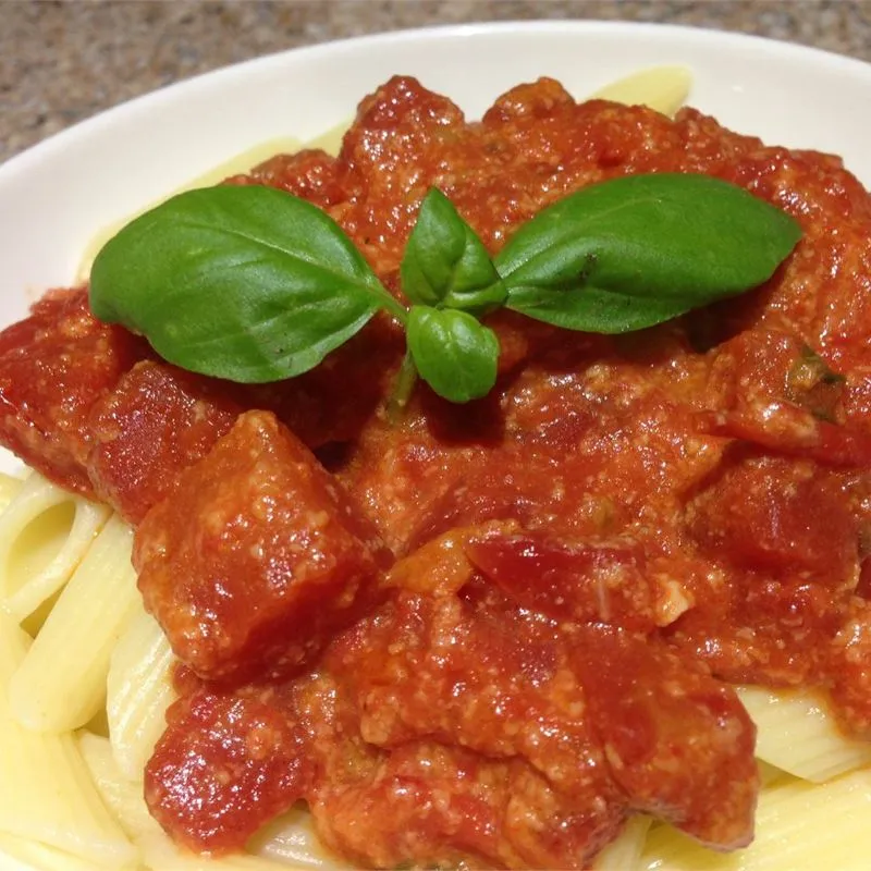 Marinara fervendo com Brie