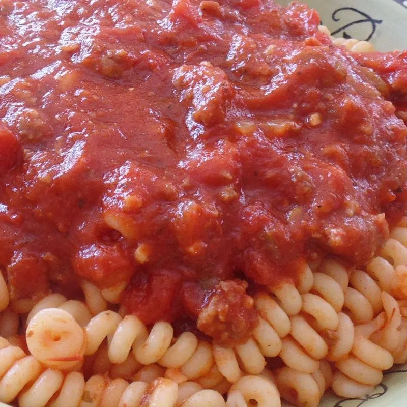 Molho Vermelho Grosso com Linguiça Italiana Moída