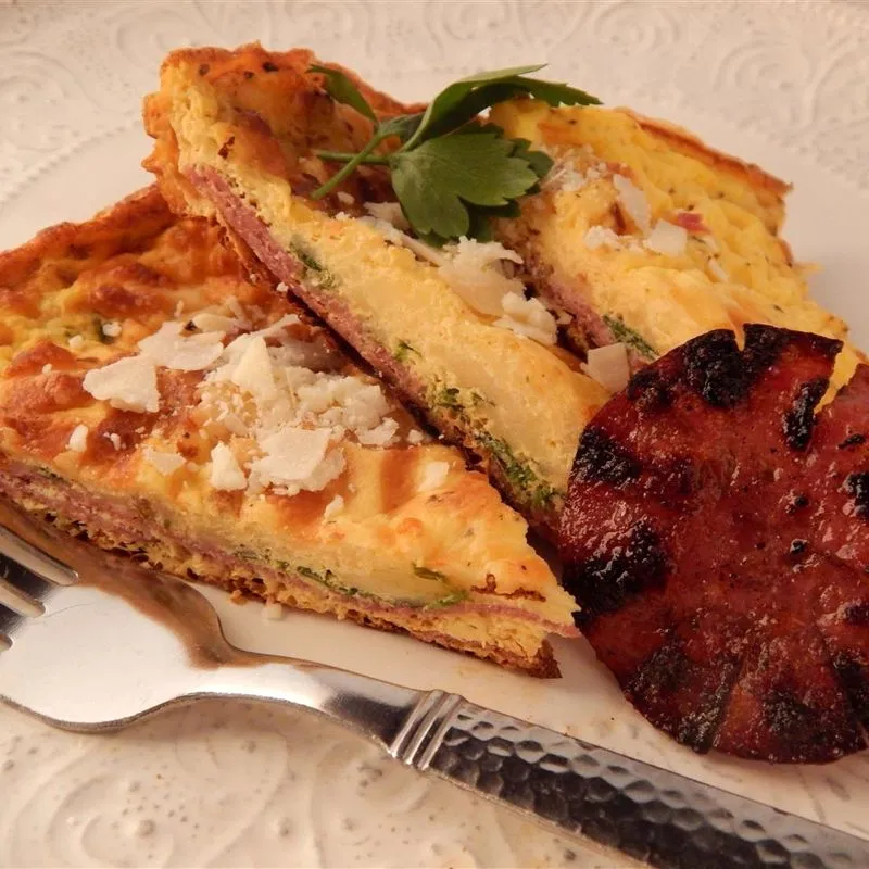 Fritada de Salame com Três Queijos