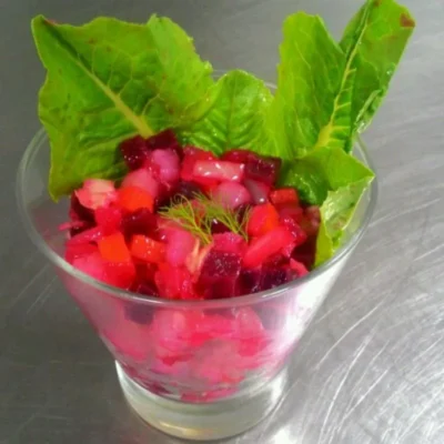 Salada de batata russa da mamãe