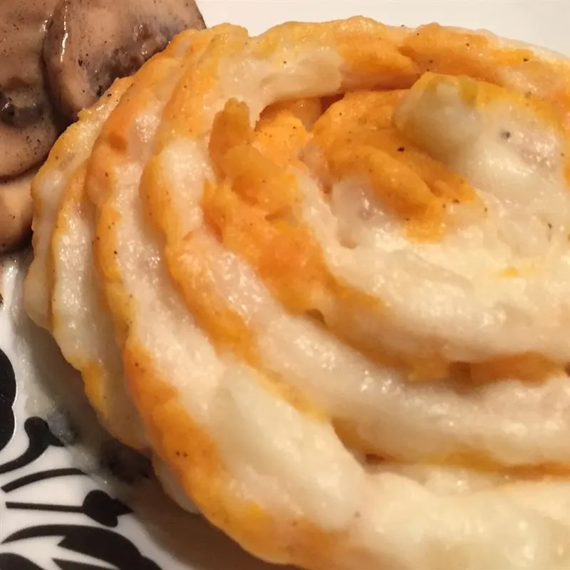 Batatas batidas brancas e doces