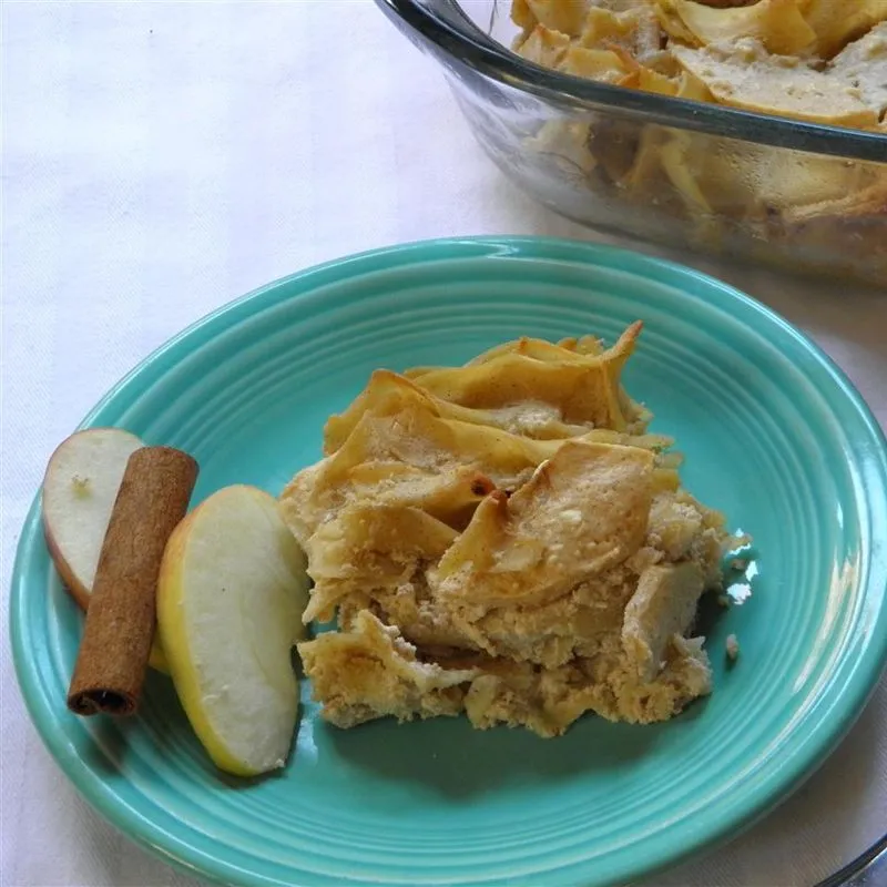 Kugel de macarrão de maçã tradicional