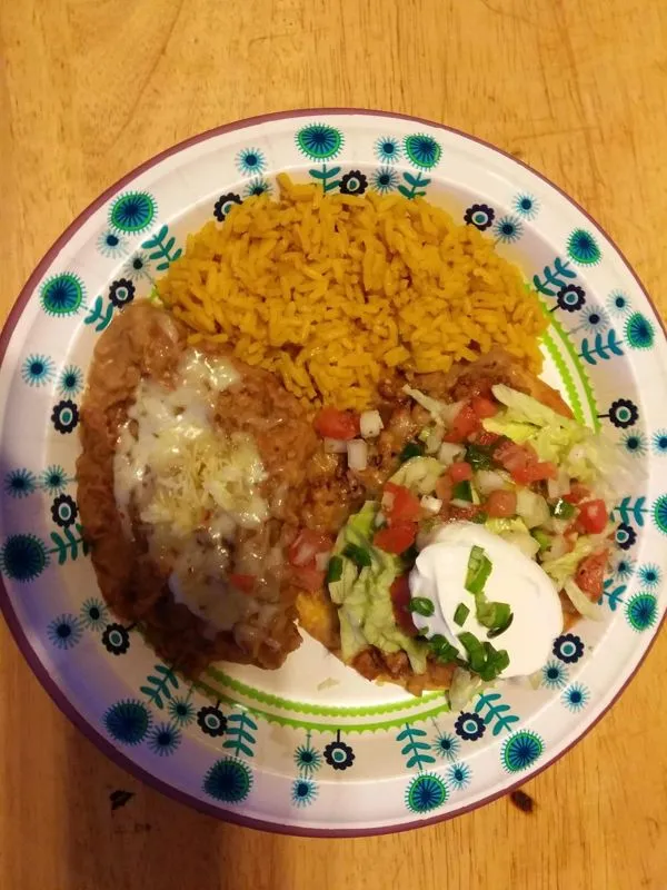 Chalupas estilo texano (tostadas)