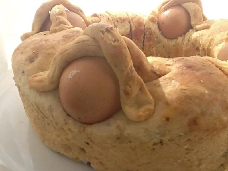 Casatiello Napoletano (Pão de Páscoa de Nápoles)