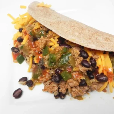 Feijão Preto Mexicano e Wraps De Peru