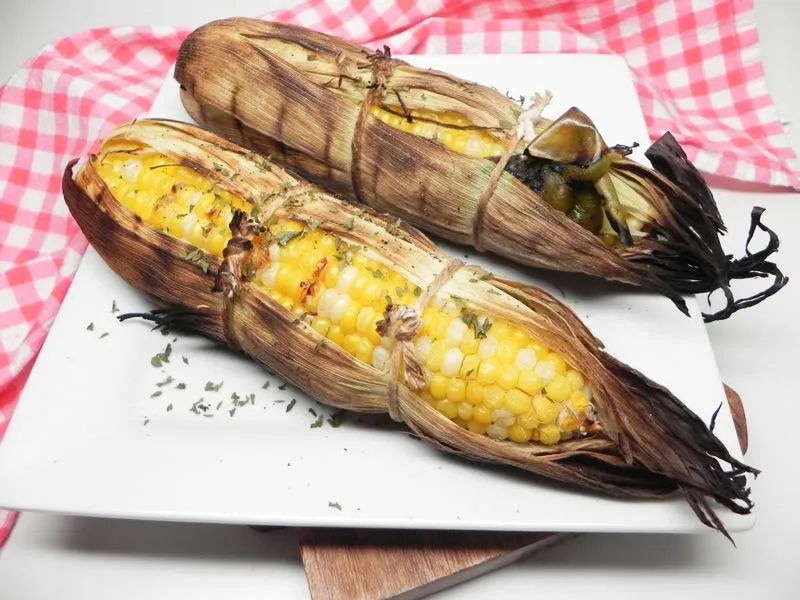Milho Grelhado com Chile Verde