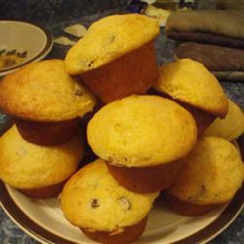 Muffins de Iogurte de Abóbora com Passas